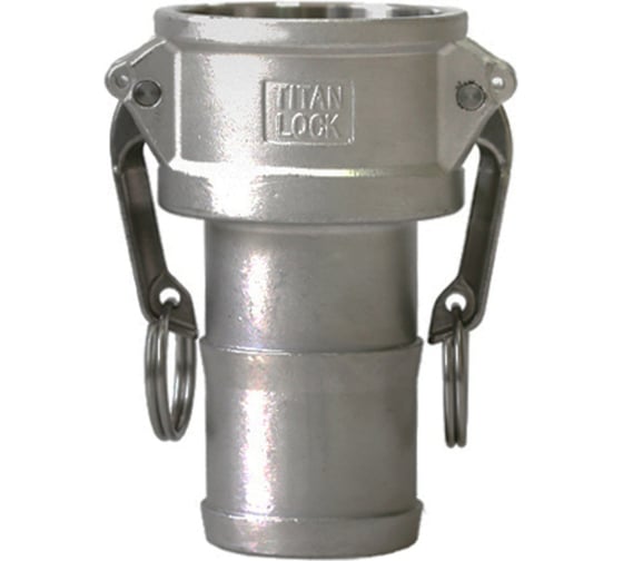 Нержавеющий камлок TITAN LOCK тип C, розетка с хвостовиком 3/4", AISI316 TL75CSS316 1