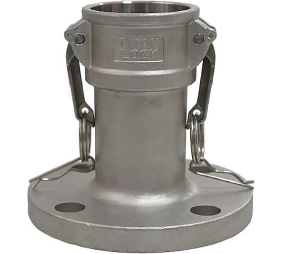 Нержавеющий камлок TITAN LOCK тип FC, розетка с фланцем 1 1/2", AISI316 TL150FCSS 1