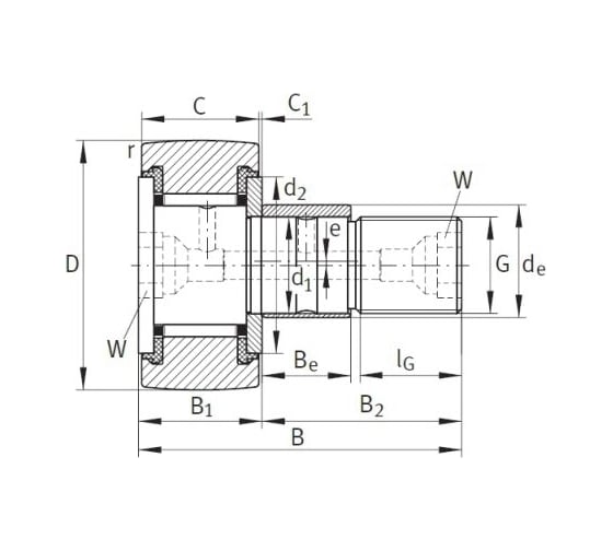 Опорный ролик TECHNIX KRE26-PP