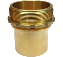 Штуцер с наружной резьбой под рукав TITAN LOCK гладкий хвостовик, латунь, DN38 (1 1/2") TLSM38BR-SE