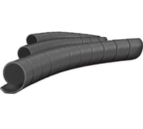 Защитная спираль для шлангов, рукавов и проводов Hydrosafe диаметр 27-36 мм, цвет черный, 25 метров HS27BLK25 27743202