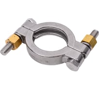 Хомут CLAMP TITAN LOCK двухболтовый, усиленный, DN25, нерж. 304, DIN TL25CLCR