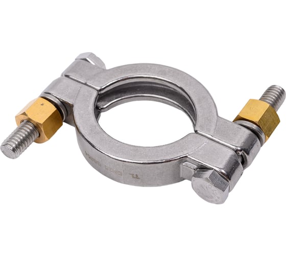 Хомут CLAMP TITAN LOCK двухболтовый, усиленный, DN25, нерж. 304, DIN TL25CLCR