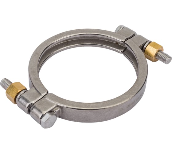 Хомут CLAMP TITAN LOCK двухболтовый, усиленный, DN80, нерж. 304, DIN TL80CLCR