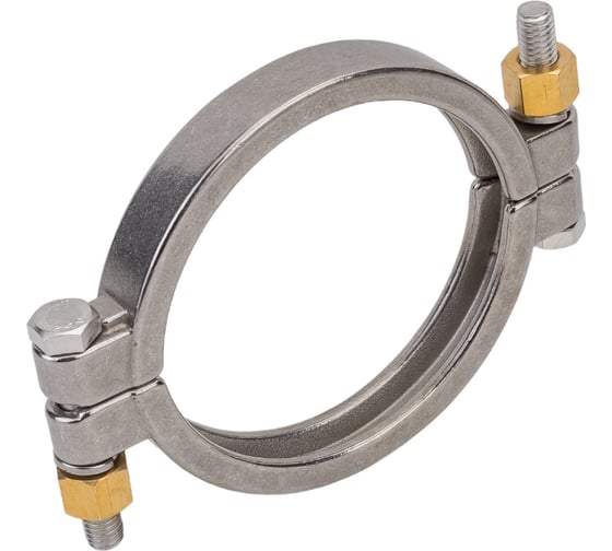 Хомут CLAMP TITAN LOCK двухболтовый, усиленный, DN80, нерж. 304, DIN TL80CLCR