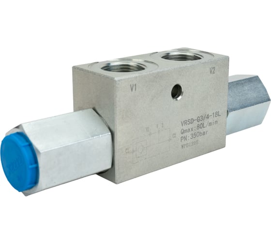 Гидрозамок TITAN LOCK двусторонний, 3/4", BP/BP, сталь, TLDHL3/4FF