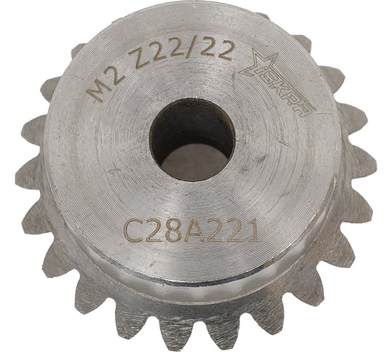 Коническая зубчатая пара ISKRA передат. число: 1:1, M=2, Z1=22, Z2=22 C28A221