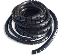 Спиральный защитный рукав PARLMU LXQ 32-1-k10 полиэтилен, размер 32, цвет черный, длина 10 м PR4800600-10