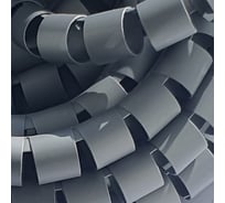 Спиральный защитный рукав PARLMU LXQ 16-3-k5 полиэтилен, размер 16, цвет серый, длина 5 м PR5000300-5