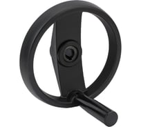 Маховик TLX 200x18x52x6 мм, с 2-мя спицами, пластик с откидной ручкой 65931