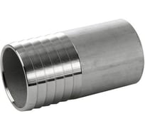 Приварной нержавеющий штуцер под шланг TITAN LOCK ёлочка, DN40 TL40FHW