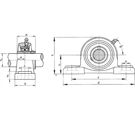 Подшипниковый узел FKD UCP307 (SY35TF)