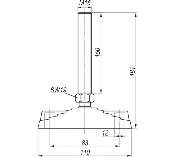 Дисковая опора EMES PAIMZB111615