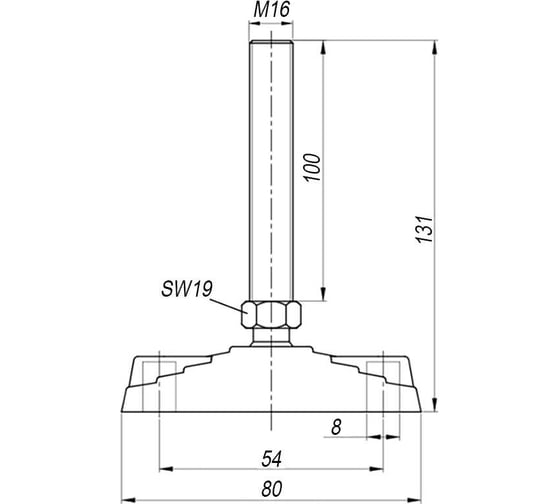 Дисковая опора EMES PAIMZB801610