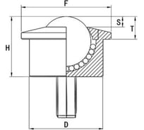 Шариковая опора ISKRA SP15-FL PL