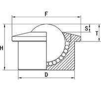 Шариковая опора ISKRA SP30