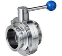 Дисковый нержавеющий затвор TITAN LOCK AISI304, DN32, типа clamp-clamp TLSD032CLS