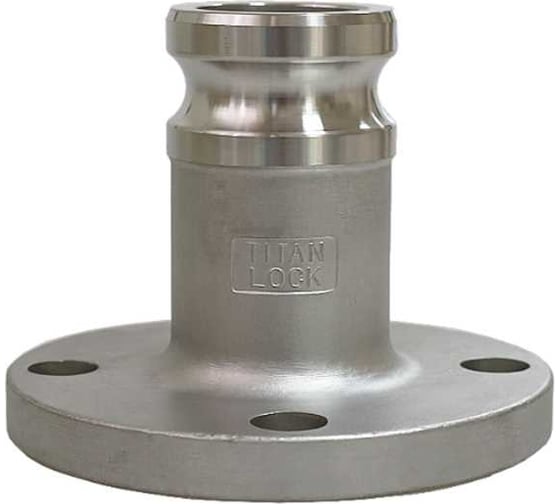Нержавеющий камлок TITAN LOCK тип FA, ниппель с фланцем 1", AISI316 TL100FASS 1