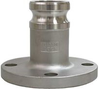 Нержавеющий камлок TITAN LOCK тип FA, ниппель с фланцем 1 1/2", AISI316 TL150FASS