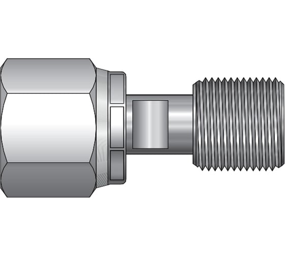 Фитинг под манометр A-Flow с вращающейся гайкой BSPP 1/2", наружная резьба M20x1.5. FASH-MRF-20M-8G 1