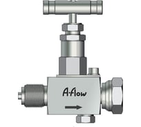 Манометрический вентиль A-Flow вход - наружная резьба M20x1.5, выход - накидная гайка M20x1.5 VNG1-MRF-20M