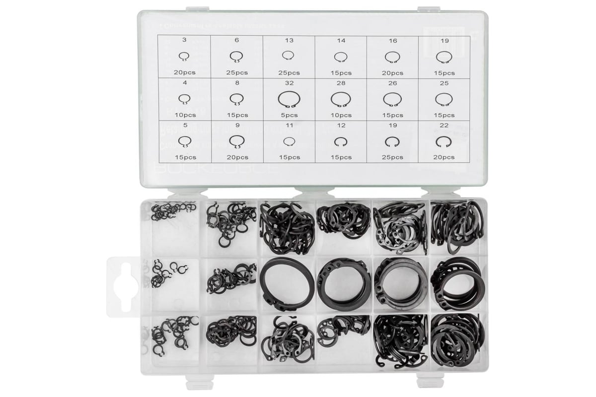 Стопорные кольца Rockforce внутренние и внешние, 300 предметов RF-818 ...