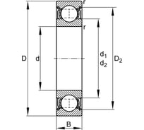 Подшипник SNR 6209ZZC3 3413521197345