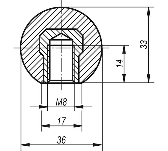 Ручка KIPP шаровая, упаковка 2 шт. K0159.23508.2
