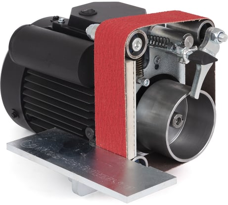 Ленточный гриндер Мосгриндер Мастак 1.1кВт + ленты 10шт БАЗ 610x50мм MG-610