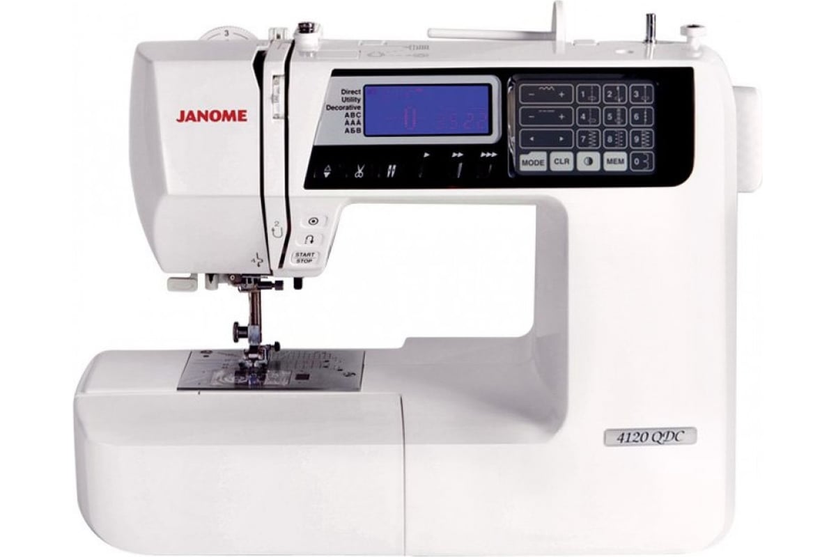 Швейная машина JANOME 4120QDC 4933621703639 - выгодная цена, отзывы,  характеристики, фото - купить в Москве и РФ