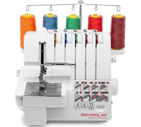 Коверлок 5-ти ниточный оверлок Merrylock 007