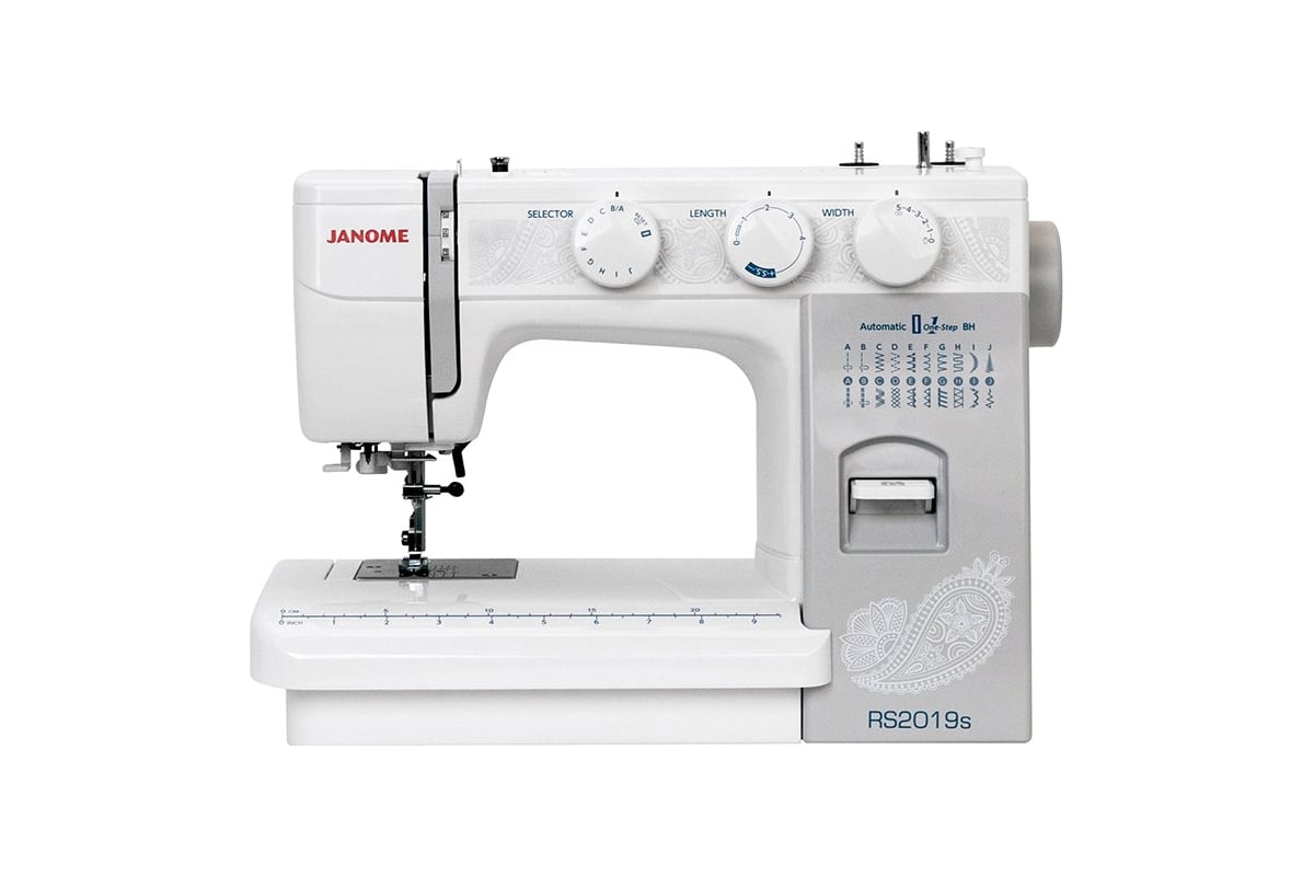 Швейная машина JANOME RS2019S 4933621709921 - выгодная цена, отзывы,  характеристики, фото - купить в Москве и РФ