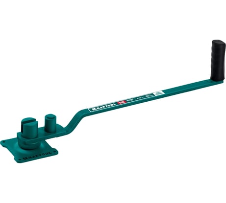 Ручной станок для гибки арматуры KRAFTOOL 10 E на подшипнике, острый гиб 23302