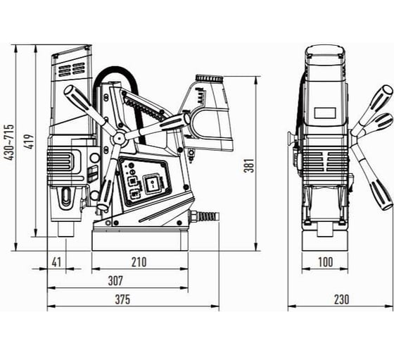 Магнитный сверлильный станок AT-S SU-60