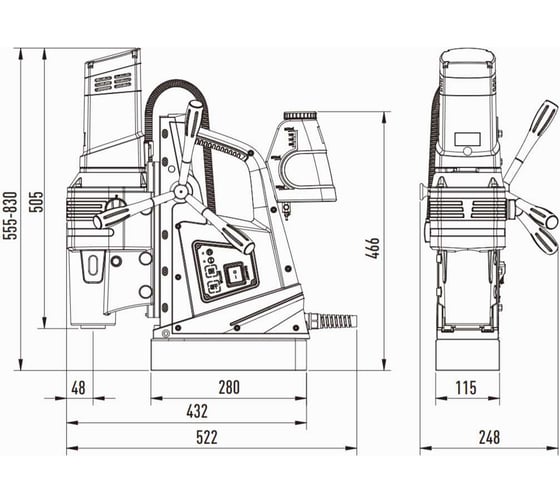 Магнитный сверлильный станок AT-S SU-125