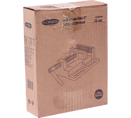 Станочные тиски ROCKFORCE 75 мм RF-6540403(3328)