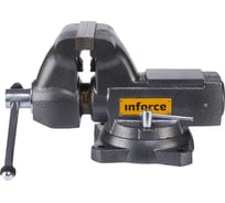 Поворотные слесарные тиски Inforce 165 мм 05-23-11