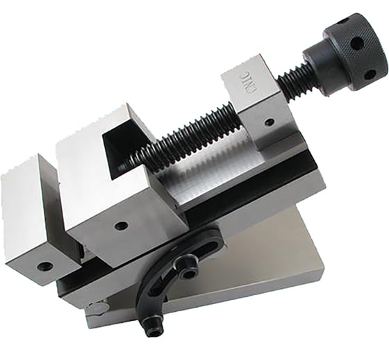 Прецизионные станочные синусные тиски CNIC 100 мм, стальные, неповоротные, ход 125 мм 55066 1