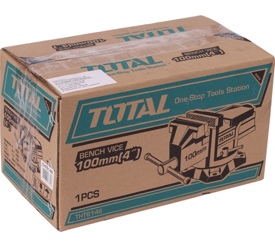 Слесарные тиски с наковальней TOTAL THT6146