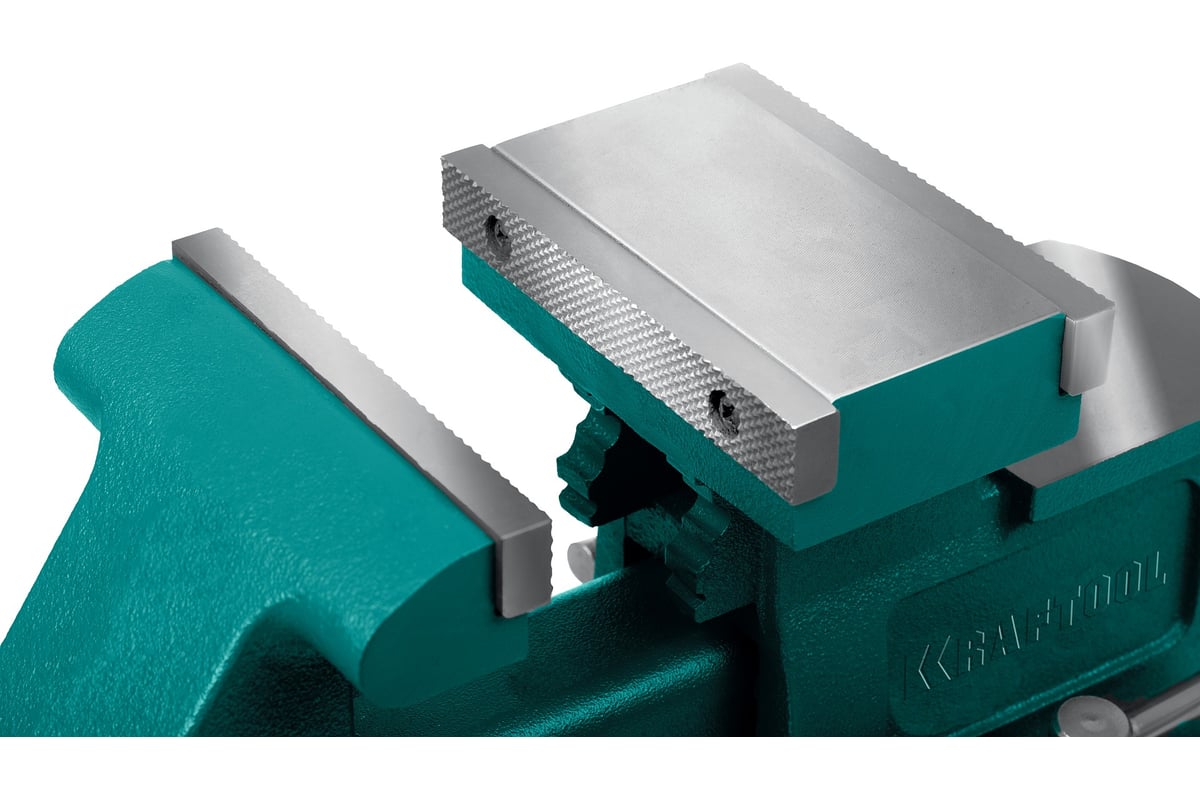 Слесарные тиски KRAFTOOL Reversible 165 мм, расход 324 мм 32705-165 ...
