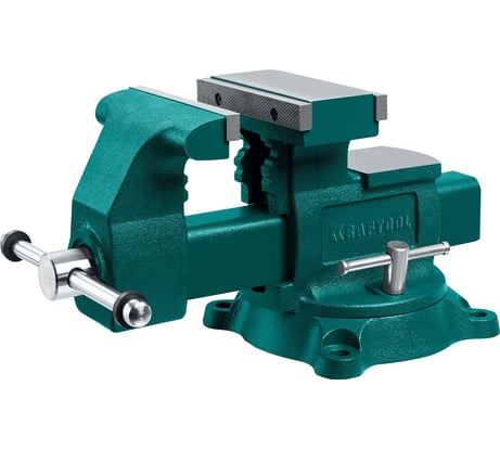 Слесарные тиски KRAFTOOL Reversible 165 мм, расход 324 мм 32705-165