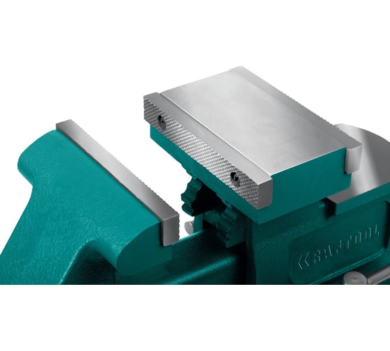 Слесарные тиски KRAFTOOL Reversible 165 мм, расход 324 мм 32705-165