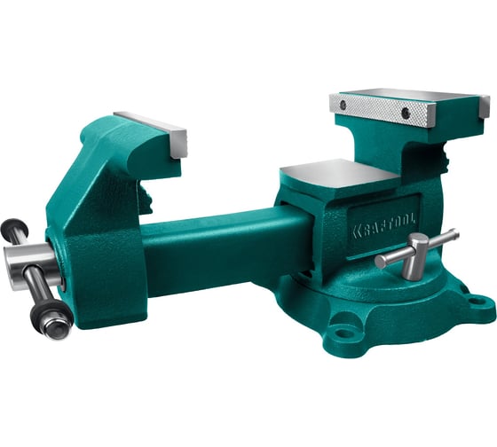 Слесарные тиски KRAFTOOL Reversible 200 мм, расход 368 мм 32705-200
