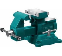 Слесарные тиски KRAFTOOL Reversible 140 мм, расход 273 мм 32705-140