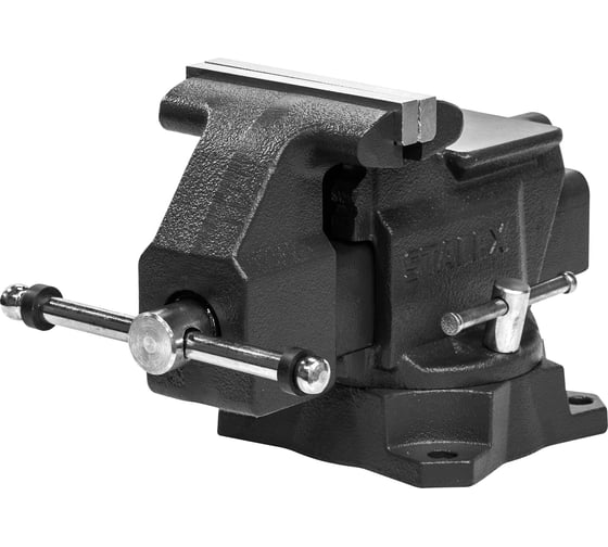 Слесарные тиски Stalex Кайман 114x100 мм, 210°, 7.9 кг D40