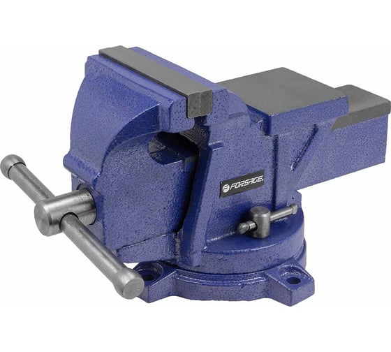 Стальные поворотные тиски с наковальней Forsage 4", 100 мм F-6540604W(58898)