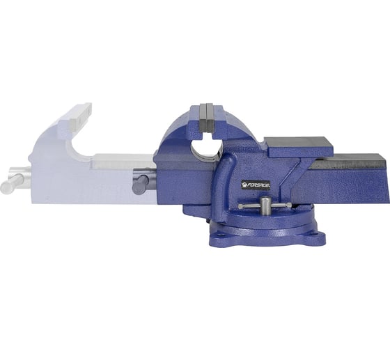 Стальные поворотные тиски с наковальней Forsage 8", 200 мм F-6540208W(58897)