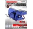 Стальные поворотные тиски с наковальней Forsage 8", 200 мм F-6540208W(58897) 2