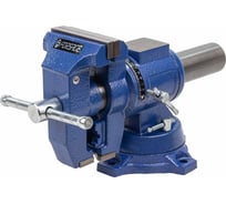 Стальные поворотные тиски с наковальней Forsage с захватом для труб 4", 100 мм F-6540204DT(58894)