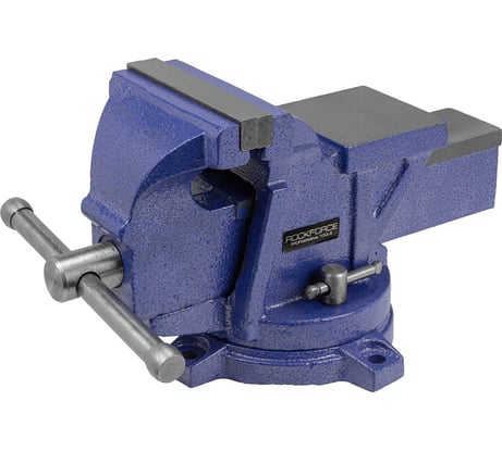 Стальные поворотные тиски с наковальней Rockforce 4", 100 мм RF-6540604W(58922)